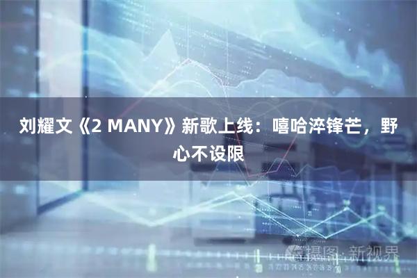 刘耀文《2 MANY》新歌上线：嘻哈淬锋芒，野心不设限